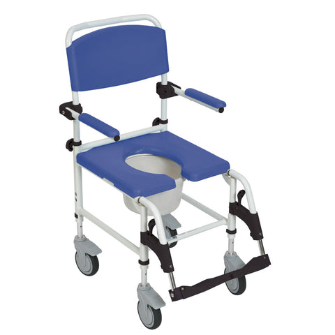 Aluminum Shower Commode Mobile Chair By Drive Medical