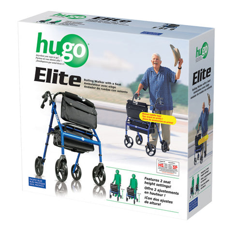 Hugo Elite Rolling walker with a Seat