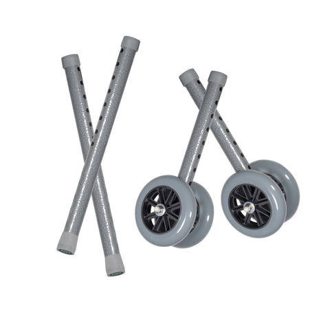 Drive Medical Heavy Duty Bariatric Walker Wheels, with Extension Legs - CSA Medical Supply