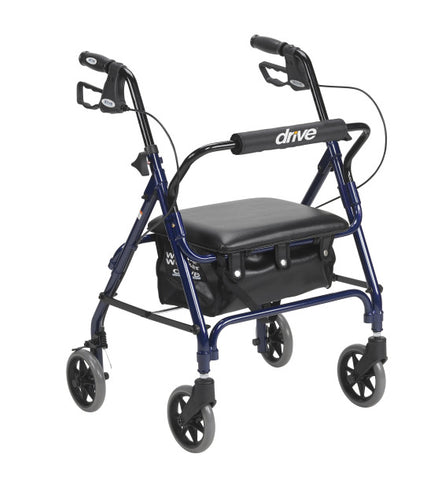 DRIVE Aluminum  Rollator, 6" Casters