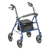 Four Wheel Rollator Rolling Walker with Fold Up Removable Back Support By Drive Medical