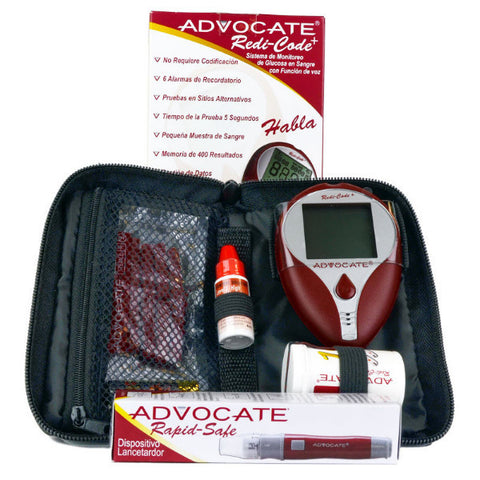Advocate Redi-Code Plus Speaking Blood Glucose Meter Kit - CSA Medical Supply