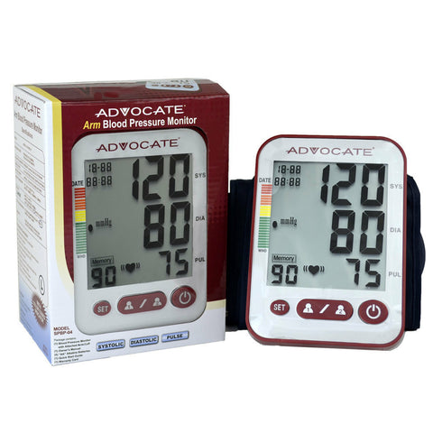 ADVOCATE ARM BLOOD PRESSURE MONITOR WITH EXTRA LARGE CUFF