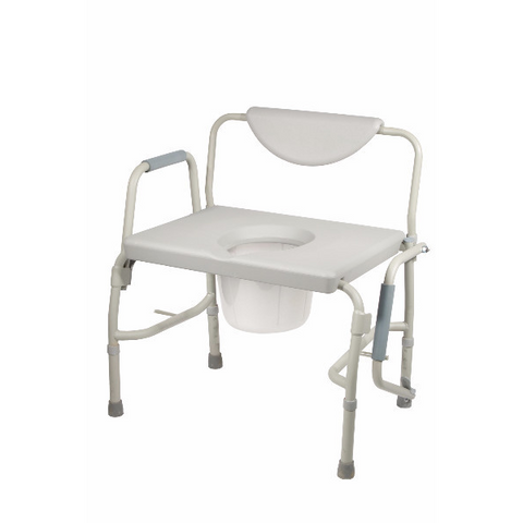 Deluxe Bariatric Drop Arm Bedside Commode Chair - CSA Medical Supply