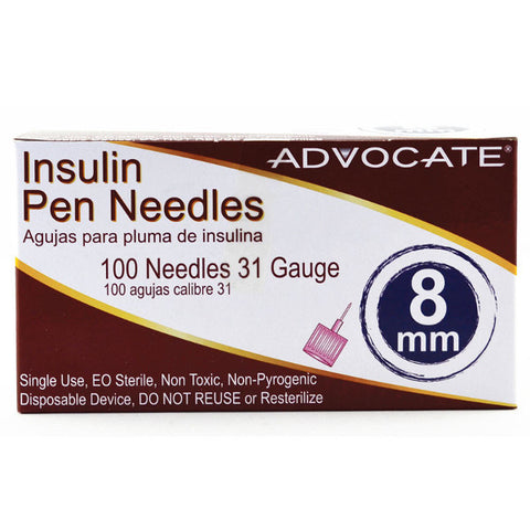 Advocate Insulin Pen Needles 100 box