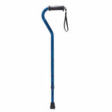 Drive Medical Adjustable Height Offset Handle Cane with Gel Hand Grip