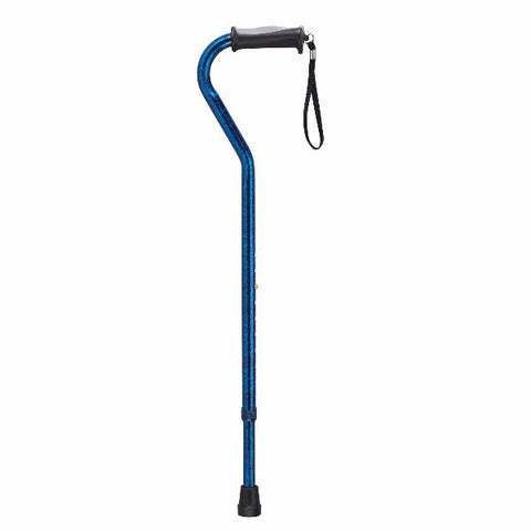 Drive Medical Adjustable Height Offset Handle Cane with Gel Hand Grip - CSA Medical Supply