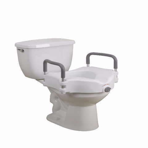 Elevated Raised Toilet Seat with Removable Padded Arms by Drive Medical - CSA Medical Supply