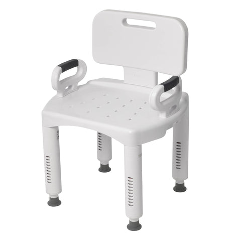 Drive Medical Premium Series Shower Chair  with Back and Arms