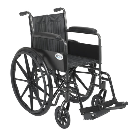 Silver Sport 2 Wheelchair, Non Removable Fixed Arms - CSA Medical Supply