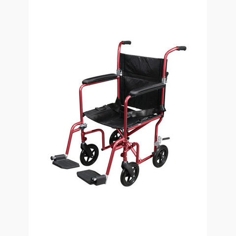 Flyweight Lightweight Transport Wheelchair with Removable Wheels - CSA Medical Supply