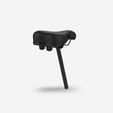 Large Comfortable Gel Padded Seat for Steerable Seated Knee Scooters - Replacement Part Includes Post