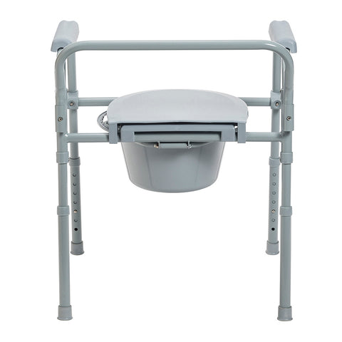 PreserveTech Steel Folding Bedside Commode By Drive Medical