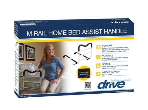 M-Rail Home Bed Assist Handle with Pouch By Drive Medical
