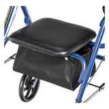 Four Wheel Rollator Rolling Walker with Fold Up Removable Back Support By Drive Medical
