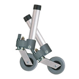 Locking Swivel Walker Wheels with Two Sets of Rear Glides By Drive Medical