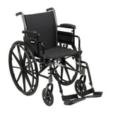 Cruiser III Light Weight Wheelchair with Flip Back Removable Arms By Drive Medical
