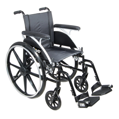 Viper Wheelchair with Flip Back Removable Arms By Drive Medical