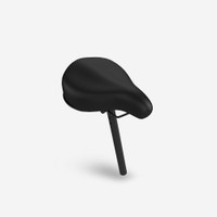 Large Comfortable Gel Padded Seat for Steerable Seated Knee Scooters - Replacement Part Includes Post