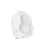 AquaSense Raised Toilet Seat with Lid Elongated Size Toilet,