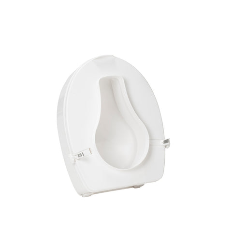 AquaSense Raised Toilet Seat with Lid Elongated Size Toilet,
