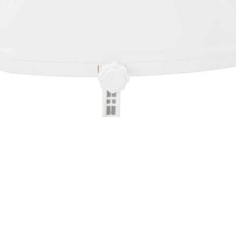 AquaSense Raised Toilet Seat with Lid Elongated Size Toilet,