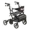 MD by Drive Fusion 2 in 1 Rollator/Transport Chair