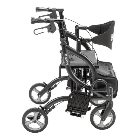 MD by Drive Fusion 2 in 1 Rollator/Transport Chair