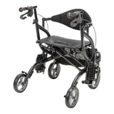 MD by Drive Fusion 2 in 1 Rollator/Transport Chair
