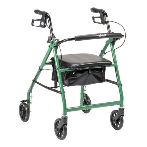 DRIVE Aluminum  Rollator, 6" Casters