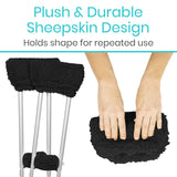 Sheepskin Crutch Pads By Vive Health
