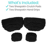 Sheepskin Crutch Pads By Vive Health