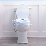 PreserveTech Raised Toilet Seat with Bidet (warm & ambient temp) by Drive Medical, RTL12C006-WH