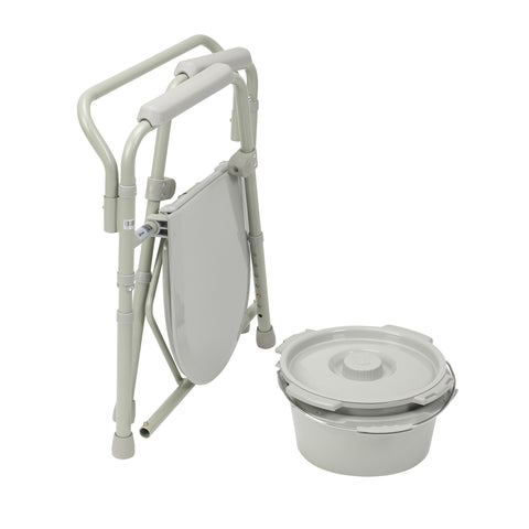 Steel Folding Bedside Commode - CSA Medical Supply