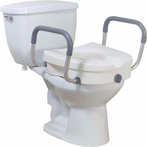 Drive Medical 2-in-1 Locking Raised Toilet Seat - CSA Medical Supply
