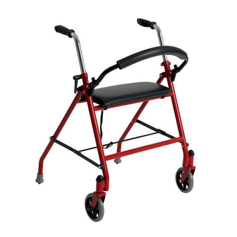 Drive Medical Two Wheeled Walker with Seat