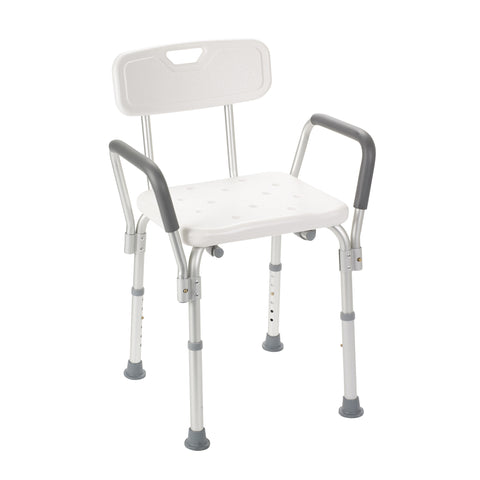 Bath Bench with Padded Arms and Backrest by Drive Medial - CSA Medical Supply