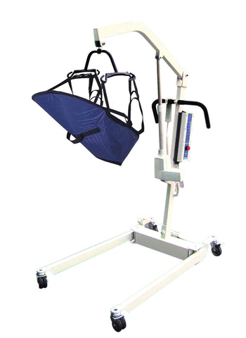 Bariatric Electric Patient Lift with Rechargeable Battery and Four Point Cradle