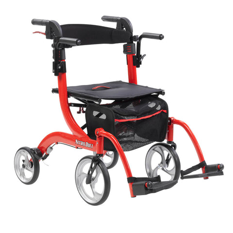 Nitro Duet Rollator and Transport Chair - CSA Medical Supply