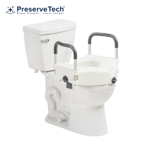 PreserveTech™ Secure Lock Raised Toilet Seat