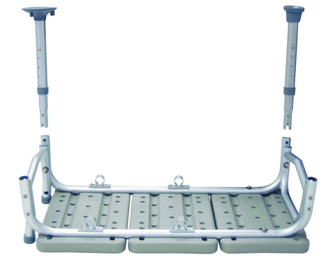 Drive Medical Plastic Tub Transfer Bench with Adjustable Backrest