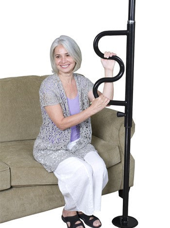 Stander Security Pole & Curve Grab Bar