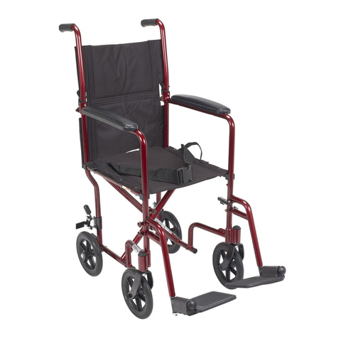 Drive Medical Aluminum Transport Wheel Chair 17"