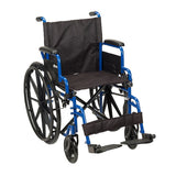 Blue Streak Wheelchair with Flip Back Desk Arms