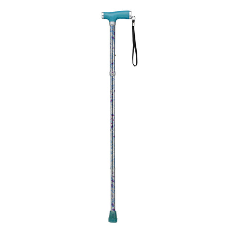 Folding Cane with Glow Gel Grip Handle by Drive Medical