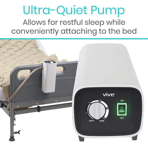 Vive Alternating Pressure Pad - Includes Mattress Pad and Electric Pump System
