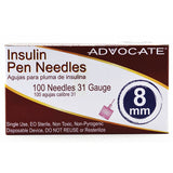 Advocate Insulin Pen Needles 100 box