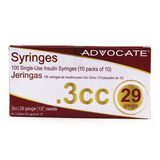 Advocate Insulin Syringes Box of 100