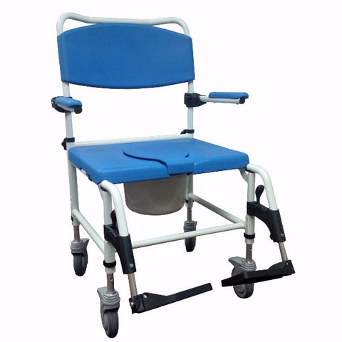 Drive Medical Bariatric Aluminum Rehab Shower Commode Chair - CSA Medical Supply