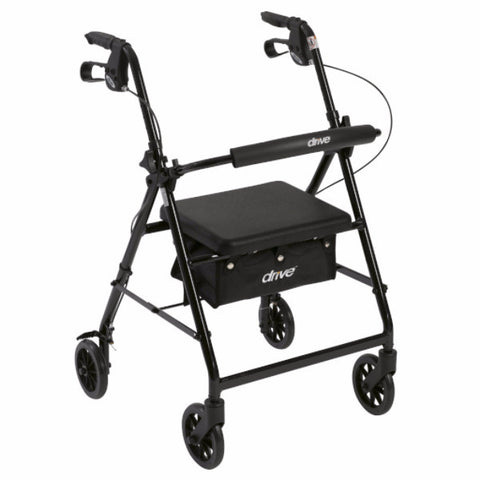 Drive Medical Foldable Aluminum Rollator with 6" Wheels - CSA Medical Supply